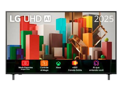 Smart Tv LG 43" 4K Ultra HD WebOS 25 AI Smart Magic Alexa 43AU801