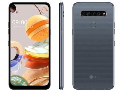 Smartphone LG K61 128GB Titânio 4G Octa-Core - 4GB RAM 6,53” Câm. Quádrupla + Selfie 16M