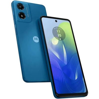 Smartphone Motorola Moto G04s 256GB 8 de ram Tela 6,56 Câmera 50MP Selfie 5MP Dual Chip Azul