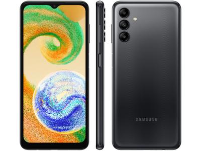 Smartphone Samsung Galaxy A04s 64GB Preto 4G Octa-Core 4GB RAM 6,5” Câm. Tripla + Selfie 5M
