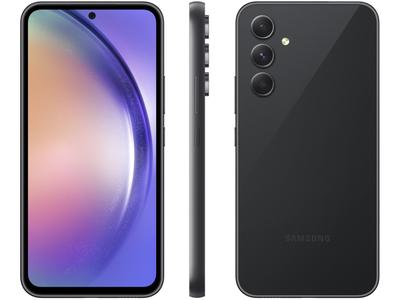 Smartphone Samsung Galaxy A54 128GB Preto 5G Octa-Core 8GB RAM 6,4" Câm. Tripla + Selfie 32MP Dual Chip