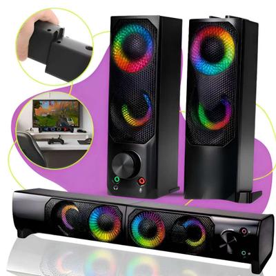 Soundbar Estéreo Gamer RGB