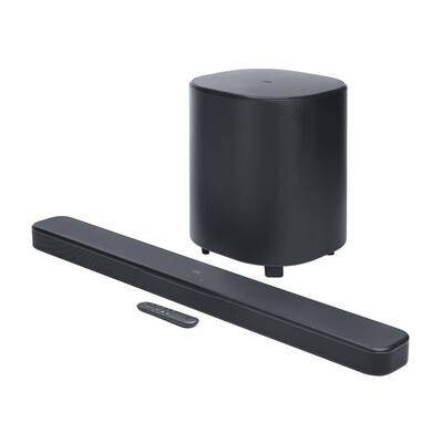 Soundbar JBL Bar 500 com 5.1 Canais Wireless 375W RMS, Tecnologia MultiBeam 3.0 e Dolby Atmos