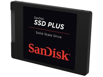 SSD Sandisk Plus, 240GB, SATA, Leitura 530MB/s, Gravação 440MB/s - SDSSDA-240G-G26