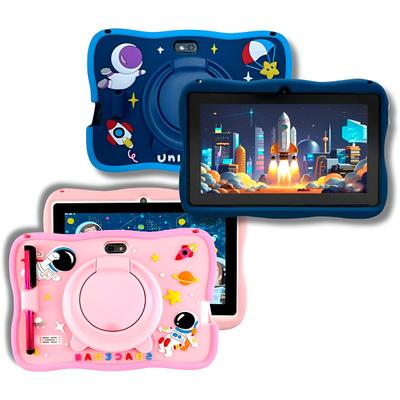 Tablet Infantil Android 14 Rosa Criança Com Capa Antiqueda De 7 Polegadas 128Gb E 6 Gb De Ram Android Controle Parental Youtube Jogos Wifi Bluetooth