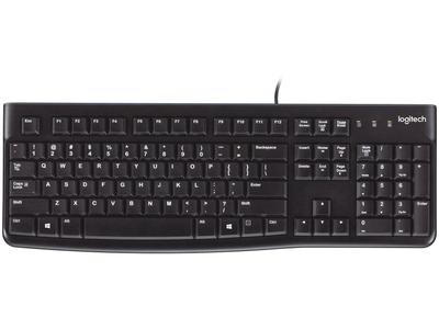 Teclado com fio USB Logitech K120 Resistente à Respingos e Layout ABNT2 -920-004423