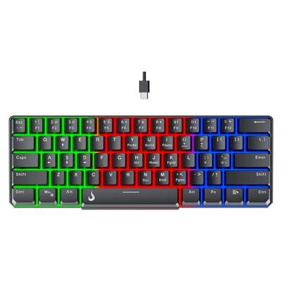 Teclado Semi Mecânico Gamer Rise Mode G2 Mini, RGB, USB-C, Layout 60%, Preto - RM-TG-02-B
