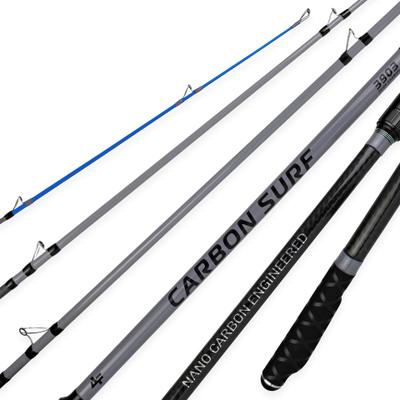 Vara Albatroz Carbon Surf 4203 3 Partes 100-250g Pesca Praia Costão Costeira