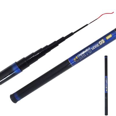 Vara de Pesca Telescópica em Fibra de Vidro com Capa Protetora,de Mão Retrátil Caniço com 3 Metros a 5 Metros