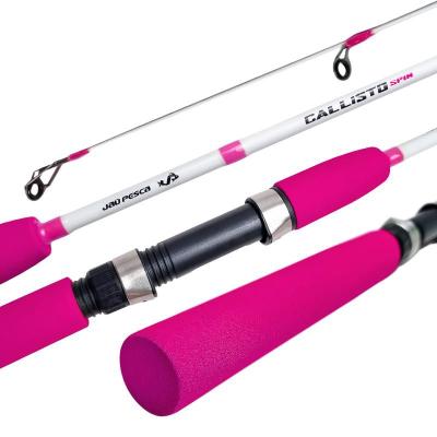 Vara Molinete JP CALLISTO 10-20 lbs 2 Partes Jaú Pesca - 1,50m - Rosa