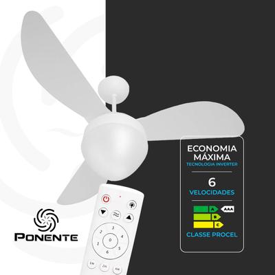 Ventilador de Teto Gale Inverter Bivolt Para 2 Lâmpadas com Controle