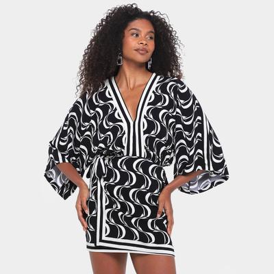 Vestido Curto Farm Peixe Copa Feminino