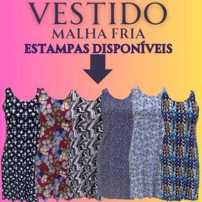 Vestido Longo Feminino Verão Soltinho Regata Evangélico Malha Fria Vestido de Senhora