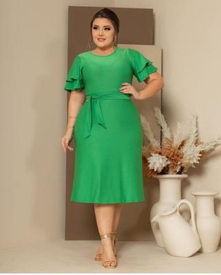 Vestido Midi Bela Moda Evangélica Feminina