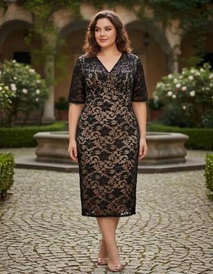 Vestido Renda Festa 79 Plus Size Madrinha Formatura Civil Noite