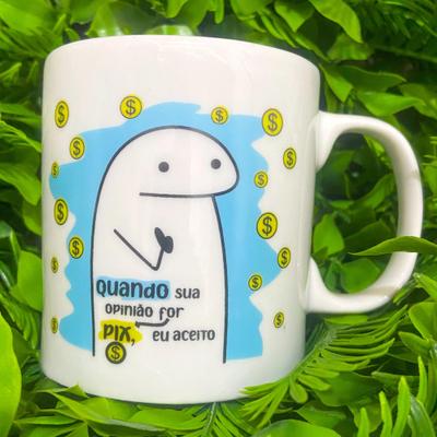 1 caneca xícara porcelana flork bento meme palito divertida - Envio Rápido  - Rosa Decor Home - Caneca - Magazine Luiza