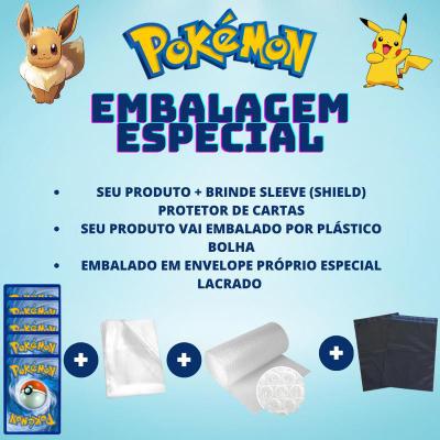 Kit 100 Cartas Pokémon Aleatórias Sem Repetidas