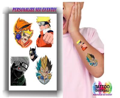 Tatuagem Temporária Anime Naruto Personagens Desenho