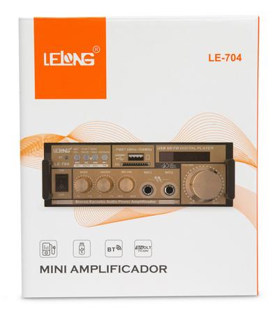 Amplificador de Som Receiver Ambiente Karaokê Áudio Stereo