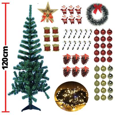 Arvore Natal Grande Decorada Completa 150cm Com Pisca Luxo