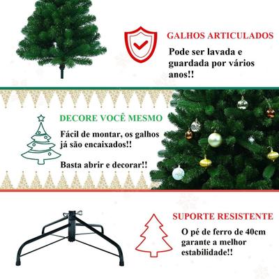 Comprar Árvore De Natal Pinheiro Luxo 1,80 Altura 750 Galhos Em Até 12x