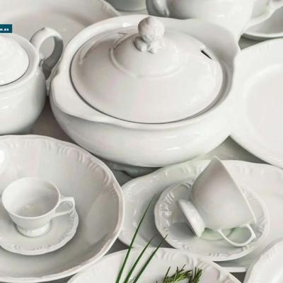 Aparelho de Chá e Café Porcelana Schmidt 53 peças - Mod. Pomerode 114 -  SCHMIDT