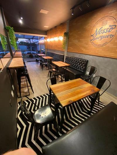 Kit Banco Booth 4 Unidades 1,60m Courvin Preto Restaurantes Bares  Lanchonete Pizzaria em Promoção na Americanas