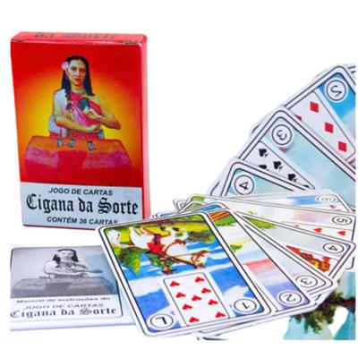 Baralho Jogo De Cartas Cigana Da Sorte 36 cartas