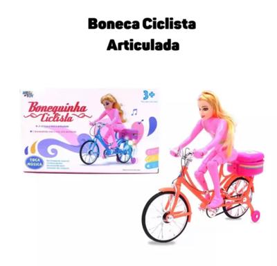 boneca ciclista barb com cachorros Barbie Bicicleta com Pets loira ou  morena Boneca Bicicleta A Pilha Com Luz E Som Anda Sozinha : :  Brinquedos e Jogos