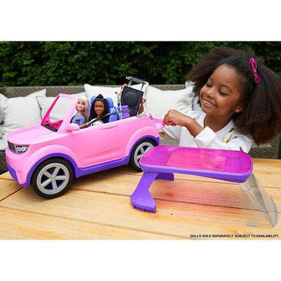 Carro Da Barbie Transformável Em Palco De Musica Com Bateria