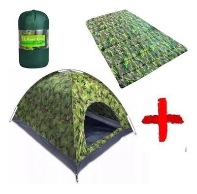 Kit 6 Bolsas Verde Militar Conjunto Acessórios de Camping Kit