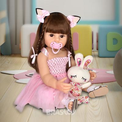 Boneca bebê Reborn silicone Brastoy - Artigos infantis - Centro