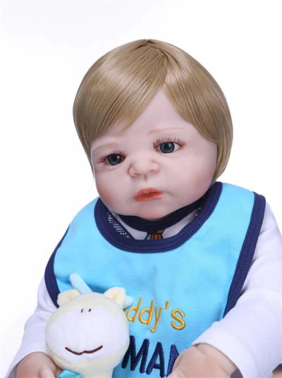 Bebe Reborn Menino 100% Silicone 57 Cm - NPK Doll em Promoção é no