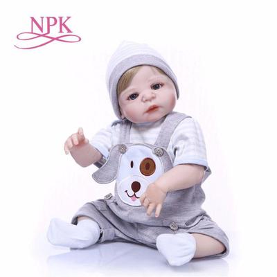 Bebe Reborn Menino 100% Silicone 57 Cm - NPK Doll em Promoção é no