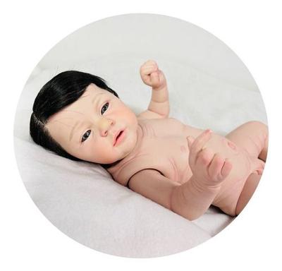 Bebê Reborn, Realista Loira Sorrindo + Corpinho Silicone