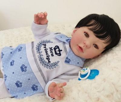 Bebê Reborn Menino Lou Lou Recém Nascido Silicone Banho - Ana