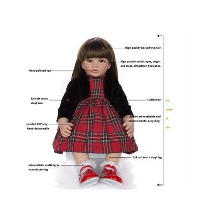 Bebê Reborn Boneca Silicone Renascer Baby Doll Princes 60cm