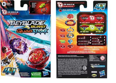 Beyblade QuadStrike Pião e Lançador - Zeal Achilles A8