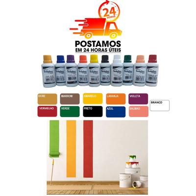 Corante Liquido Tinta Xadrez Amarelo Azul Branco Laranja Marrom Violeta  Preto Verde Bisnaga 50ml - MAZA - Corante para Tinta - Magazine Luiza