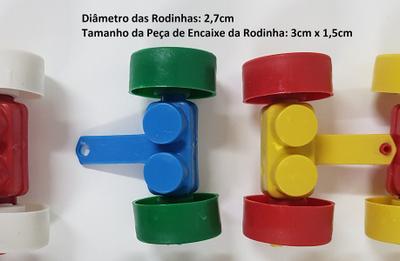 Blocos de Montar Jogo 1000 Peças Monte Fácil Brinquedo Educativos Infantil  Didatico Pedagogico - Colorido