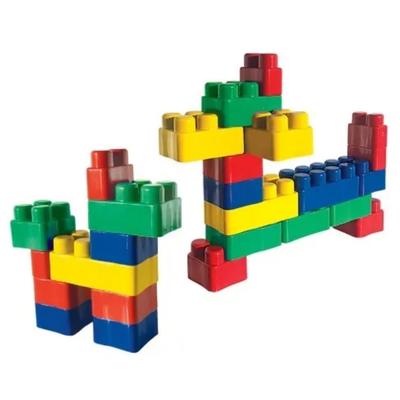 Multiblocos Blocos De Montar 200 Peças e Rodinhas Brinquedo