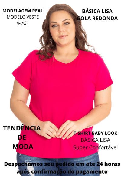 Blusa baby look lisa plus size - tshirt | Magalu Empresas | B2B e