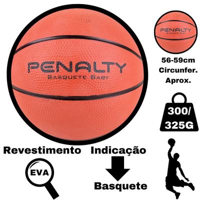 Bola Basquete Oficial Infantil Mirim Baby IX Penalty + Bomba de Ar, Magalu  Empresas