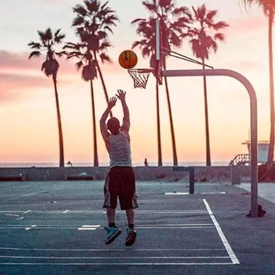 Tabela de basquete, bola de basquete, esporte, laranja, quadra de