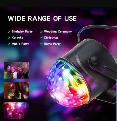 Bola Maluca Mini Globo Jogo De Luz Led Rgb Festa Possui Controle