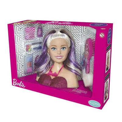 Kit Infantil Brinquedo Menina Busto Barbie Com Maquiagem