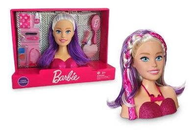 Busto Barbie para Pentear e Maquiar - Pupee - superlegalbrinquedos