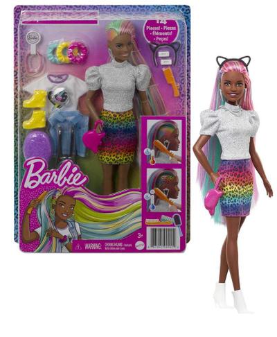 Conjunto de Roupas Barbie Estampa Animal Print - Mattel