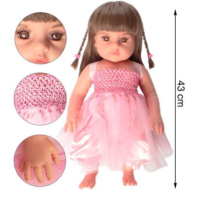 Bebe Reborn Menina com pelúcia - Pronta Entrega- Larinha - Pano- 42 cm