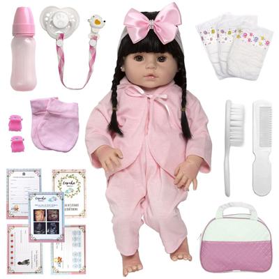 Bebe Reborn Realista Loira Enxoval Completo Kit 20 Itens - Chic